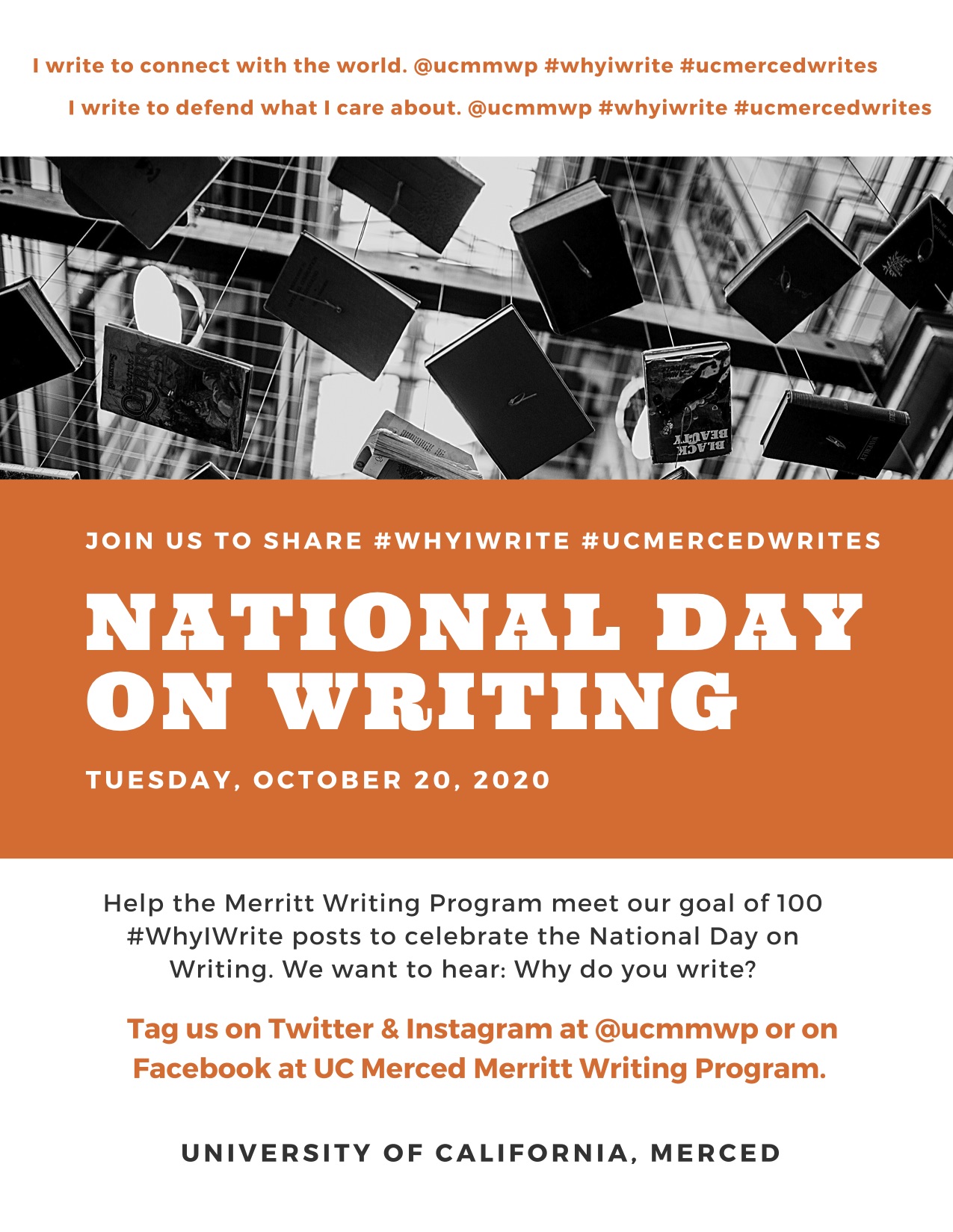 Celebrate National Day on Writing The Karen Merritt Writing Program